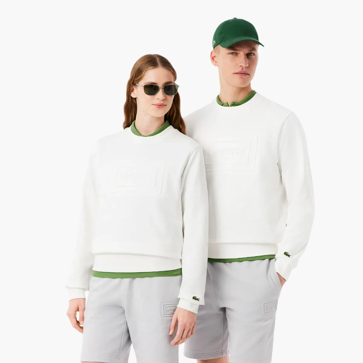 Embossed Fleece Sweatshirt