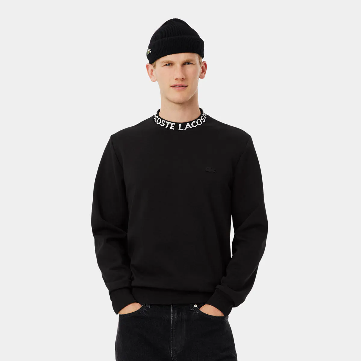 Jacquard Branded Jersey Sweatshirt