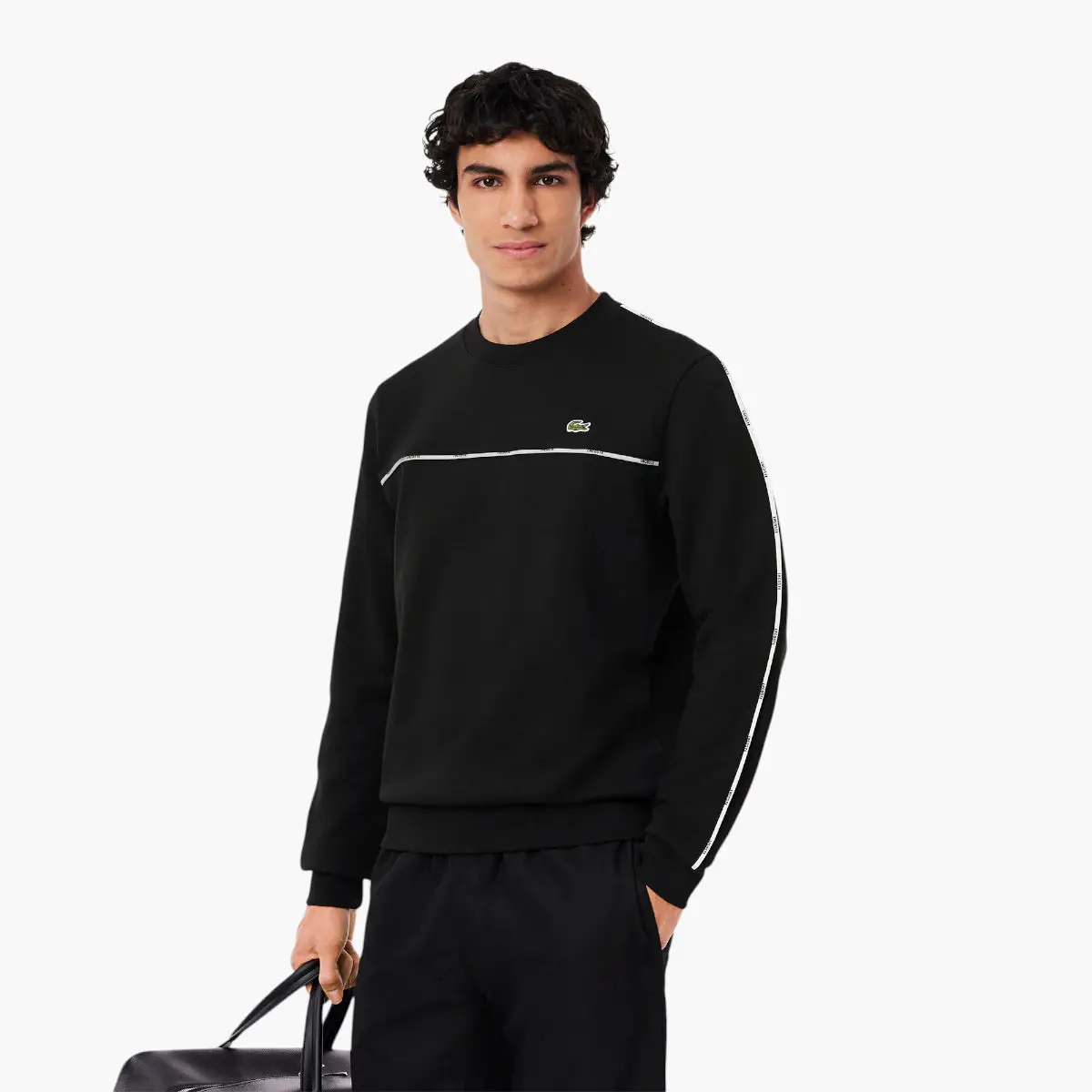 Logo Trim Fleece Sweatshirt
