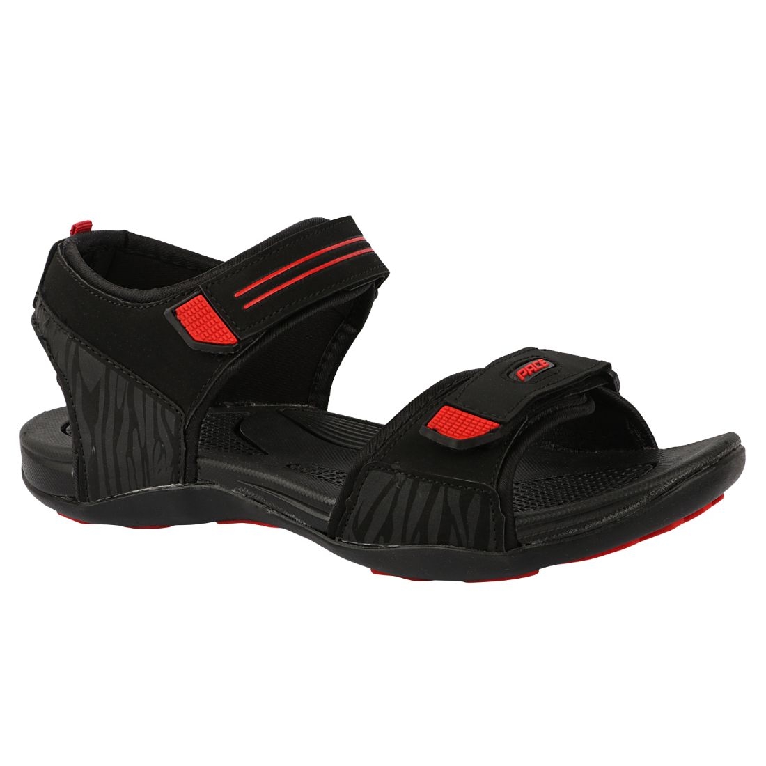 Lakhani Vardaan Men Casual Sandals | Comfort Outdoor Sports Sandal  (Yuva-01-Gry-Rblu-Set)