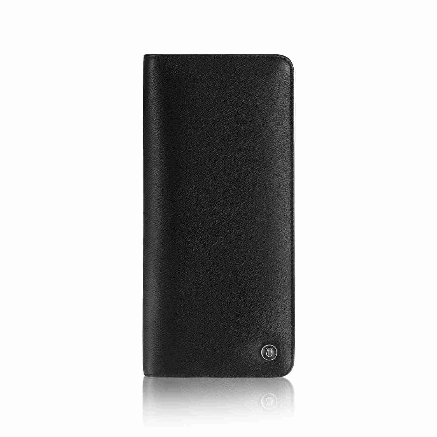 Lapis Bard Belgravia Leather Pen Pouch for 2 Pen Black