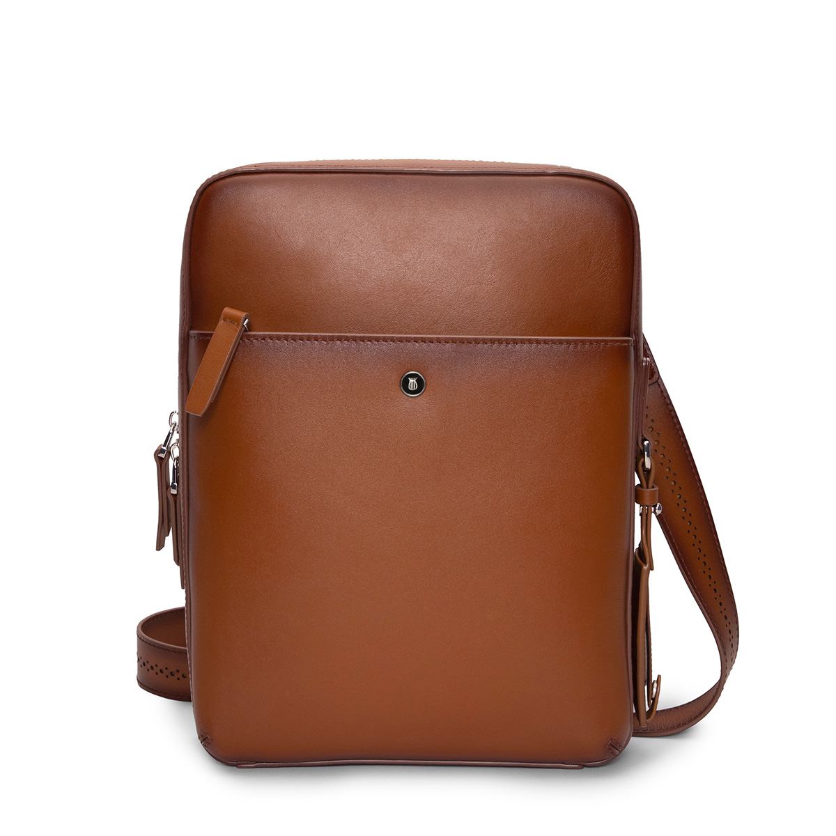 Lapis Bard Ducorium Kent Crossbody Travel Bag - Cognac