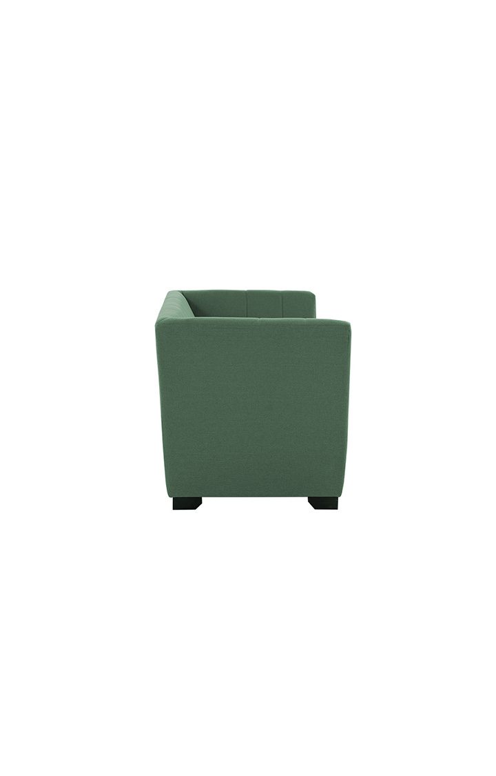 neudot Lexus Sofa for Living Room |2 Persons Sofa|Premium Fabric with Padded Armrest | Solid Wood Frame|2 Seater in Earth Green Color