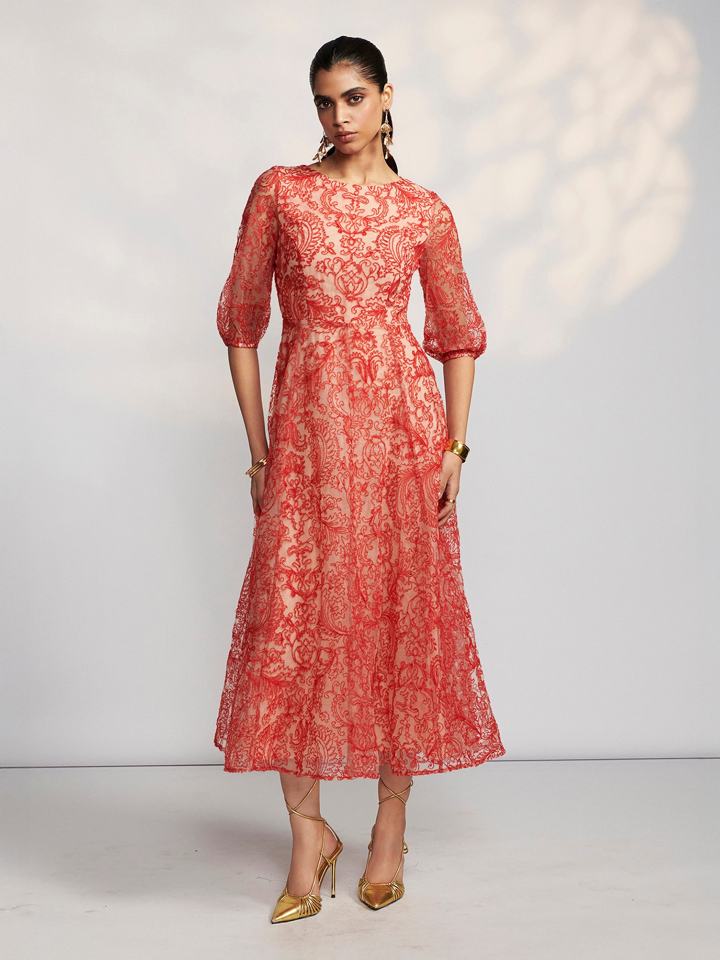 Red Carmina Long Dress