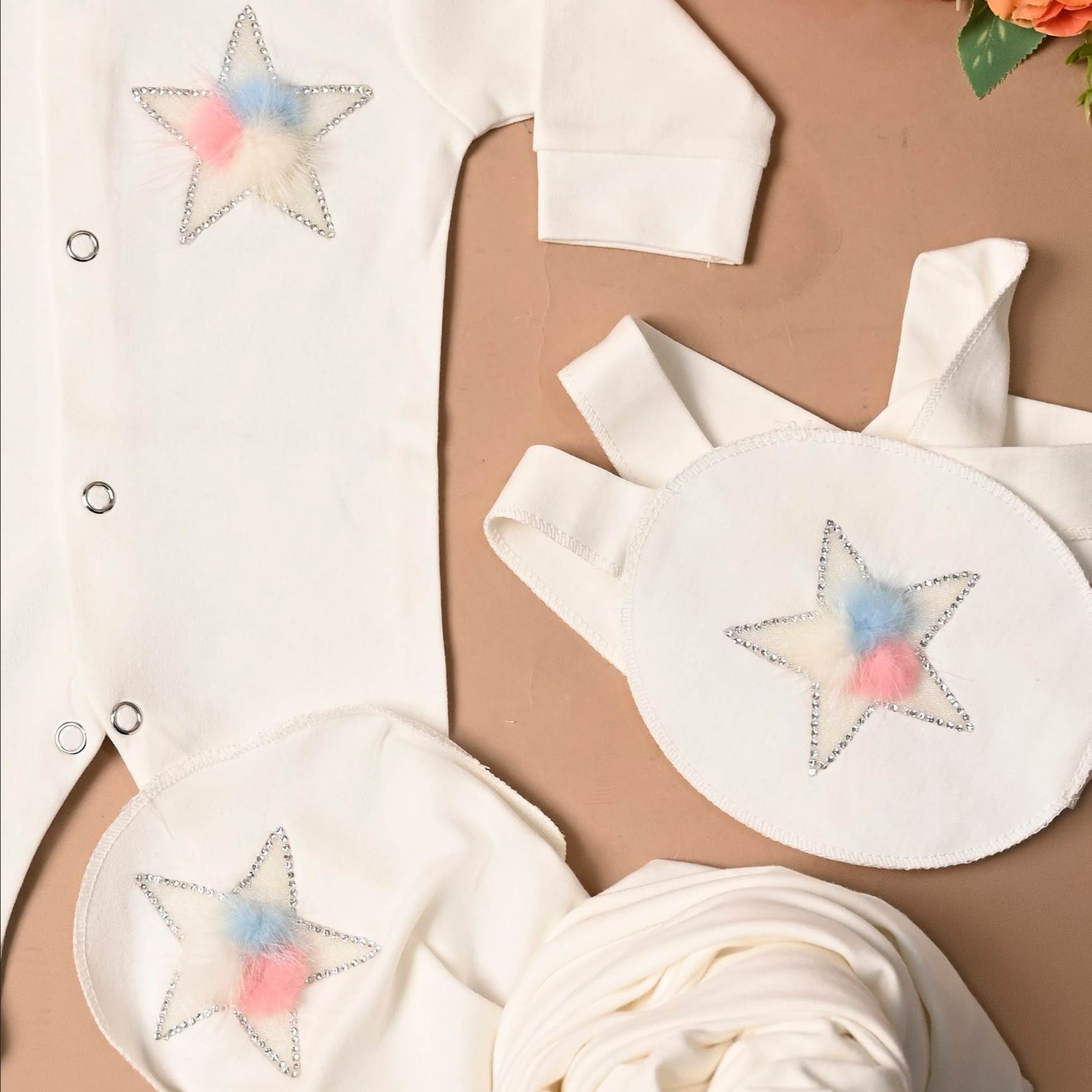 Rainbow Star Romper Set