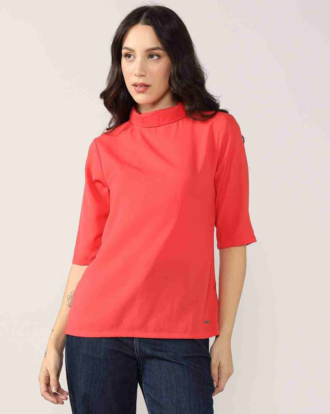 Lee Cooper | Women Slim Fit High-Neck Top|0