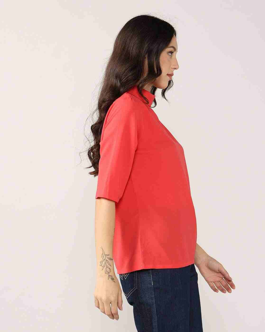 Lee Cooper | Women Slim Fit High-Neck Top|1
