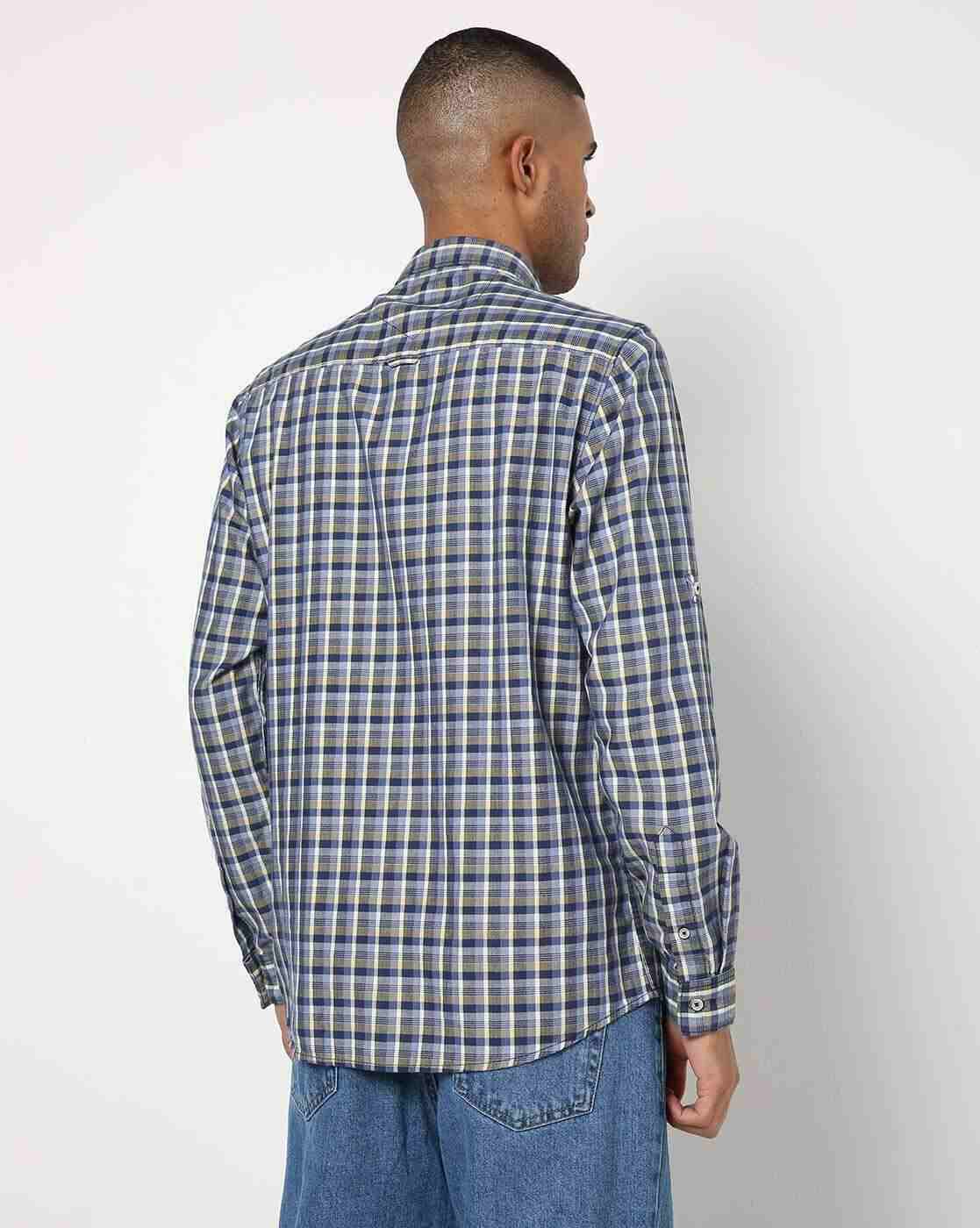 Lee Cooper | Checked Shirt with Patch Pocket|1