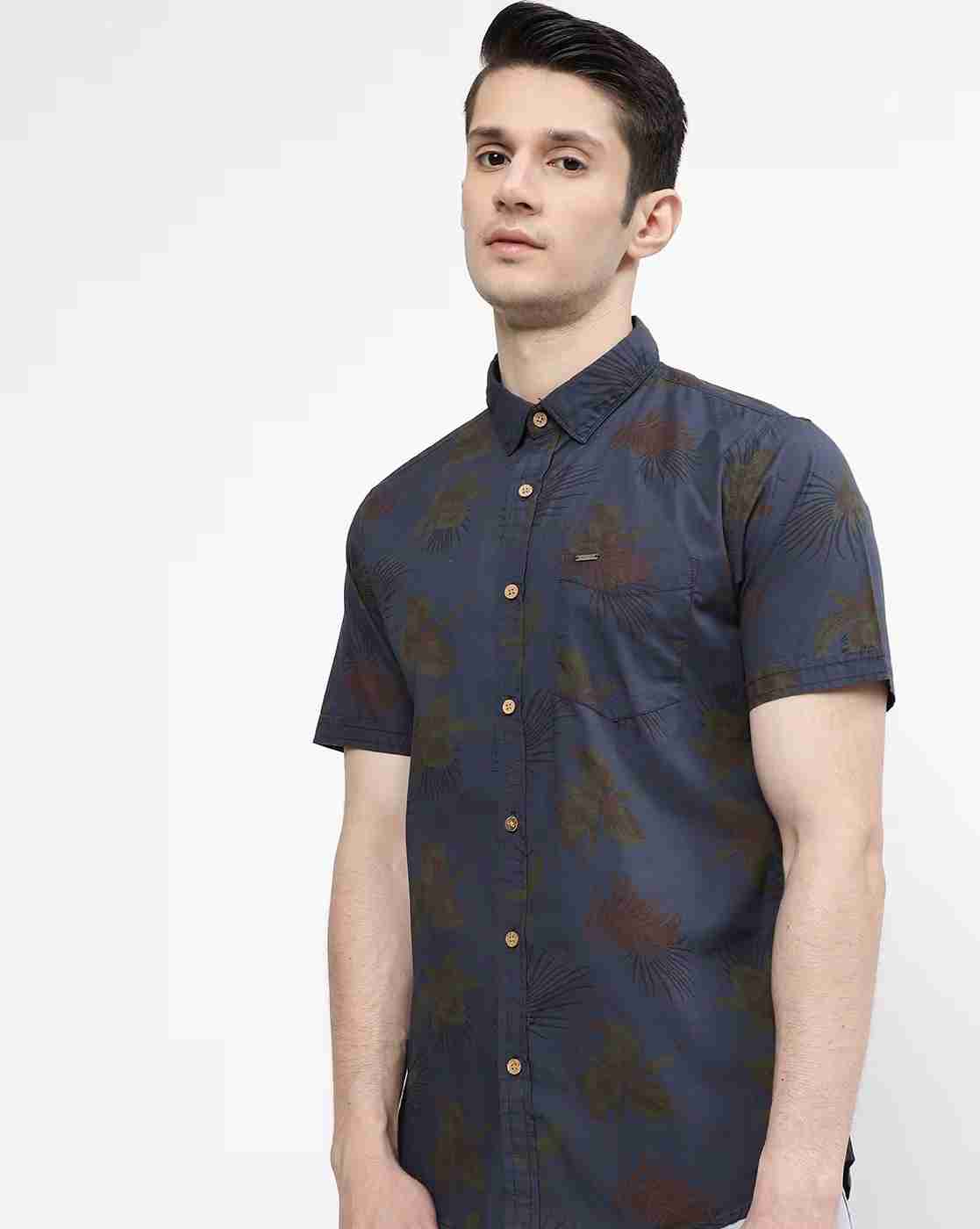 Lee Cooper | Tropical Print Shirt with Patch Pocket|0