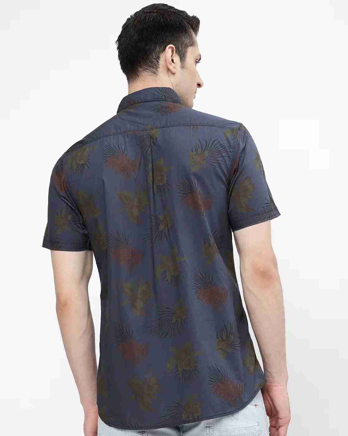Lee Cooper | Tropical Print Shirt with Patch Pocket|2