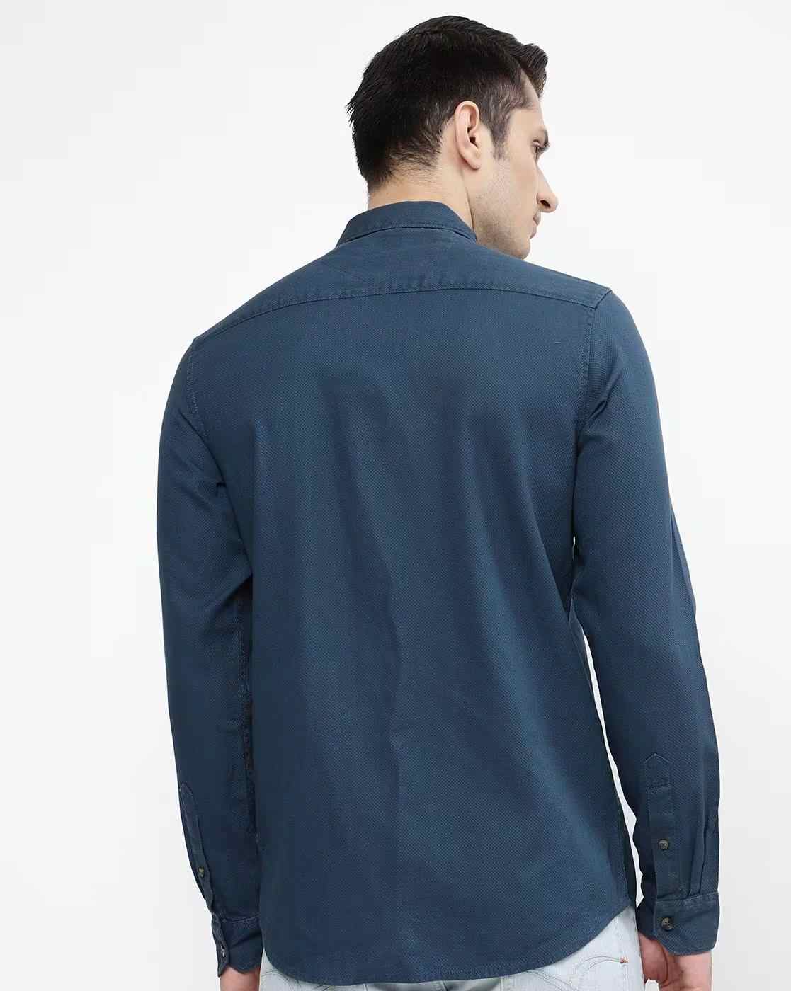 Lee Cooper | Cotton Shirt with Patch Pocket|2