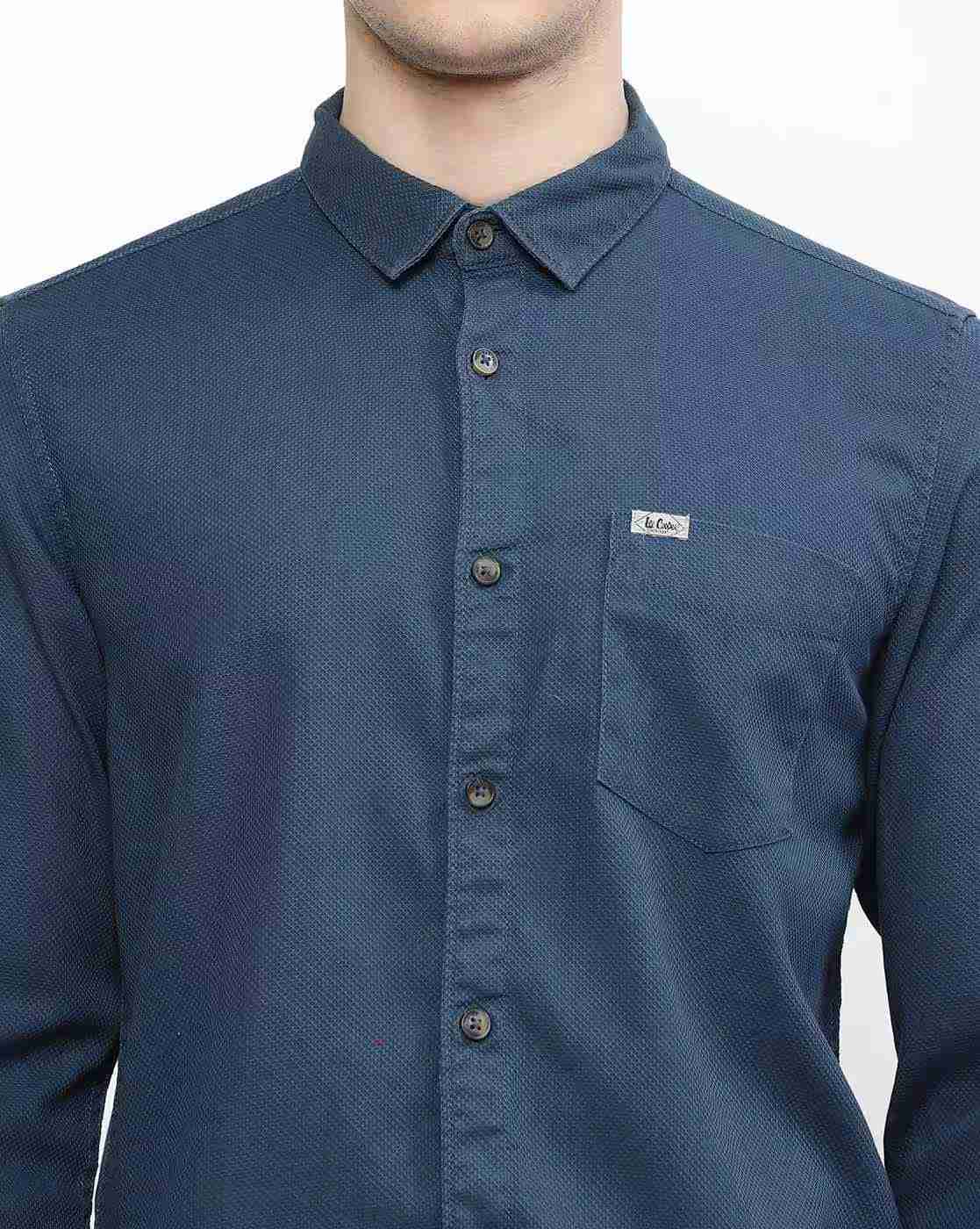 Lee Cooper | Cotton Shirt with Patch Pocket|3