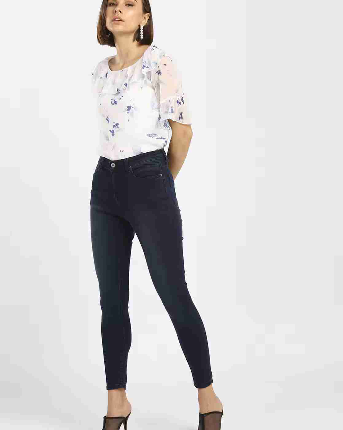 Lee Cooper | Floral Print Top with Ruffle Overlay|3