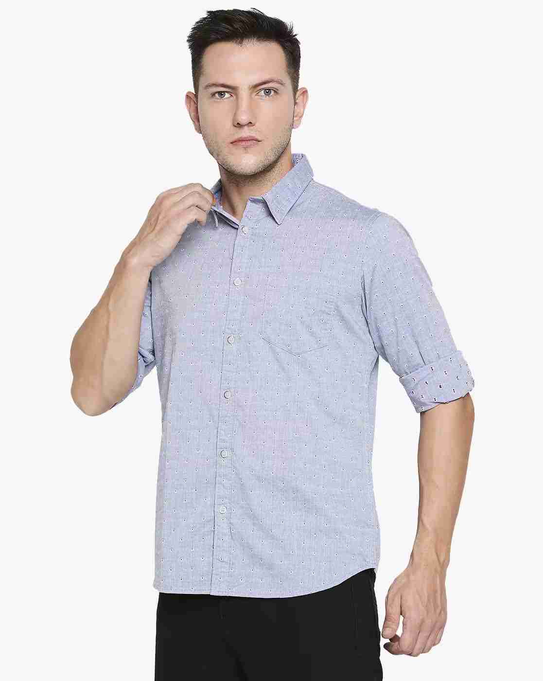 Lee Cooper | Printed Shirt with Patch Pocket|1