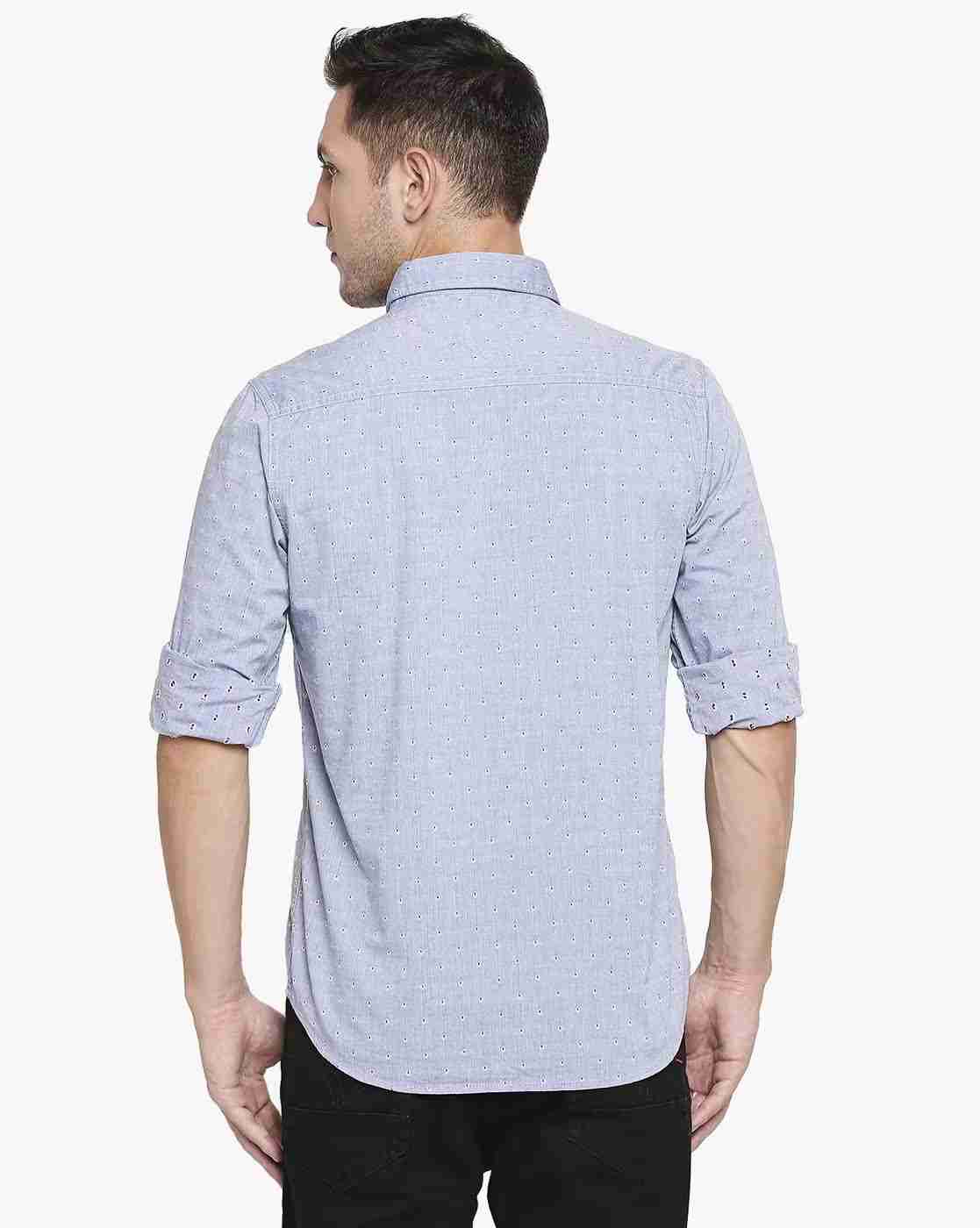 Lee Cooper | Printed Shirt with Patch Pocket|2