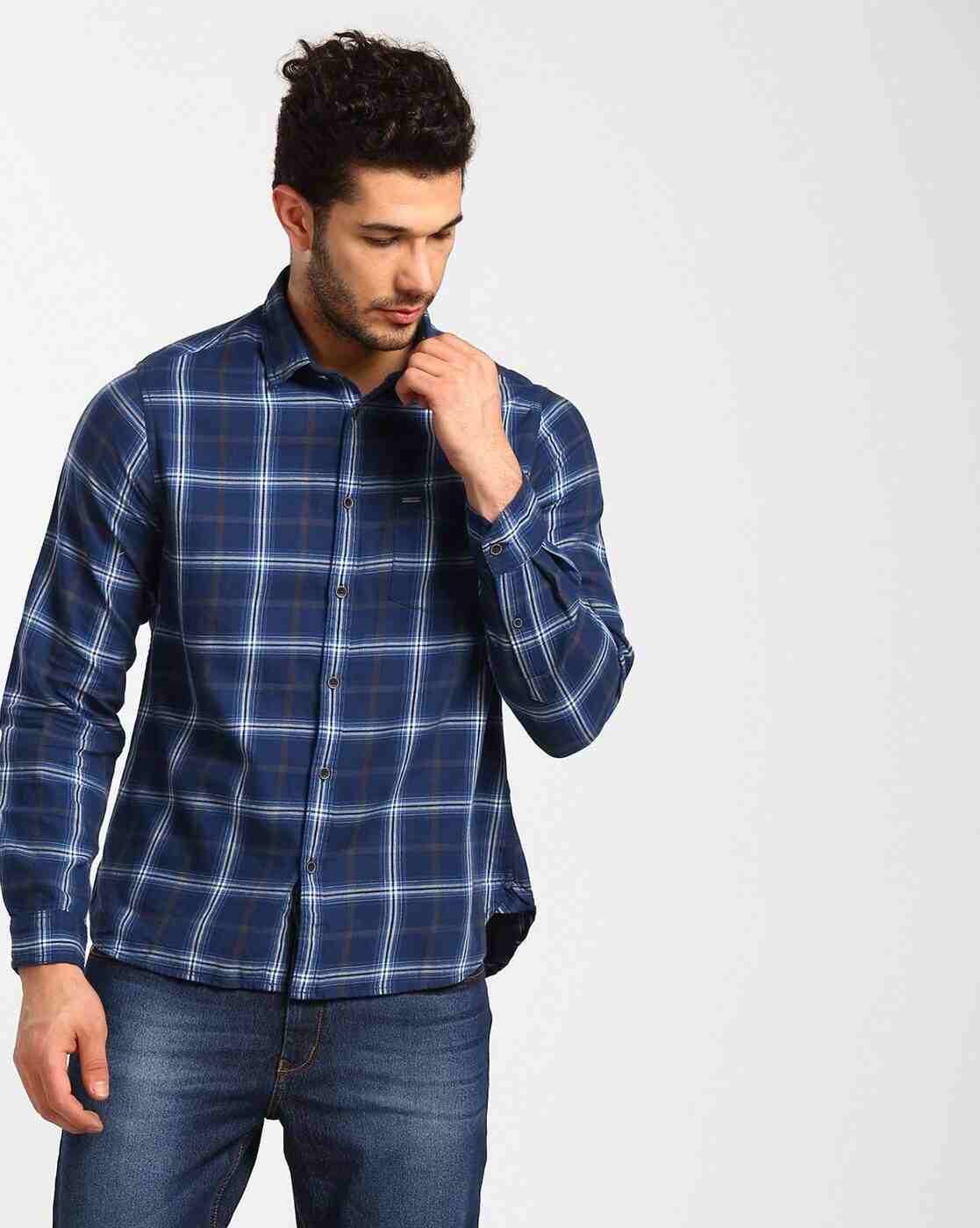 Lee Cooper | Checked Shirt with Patch Pocket|1