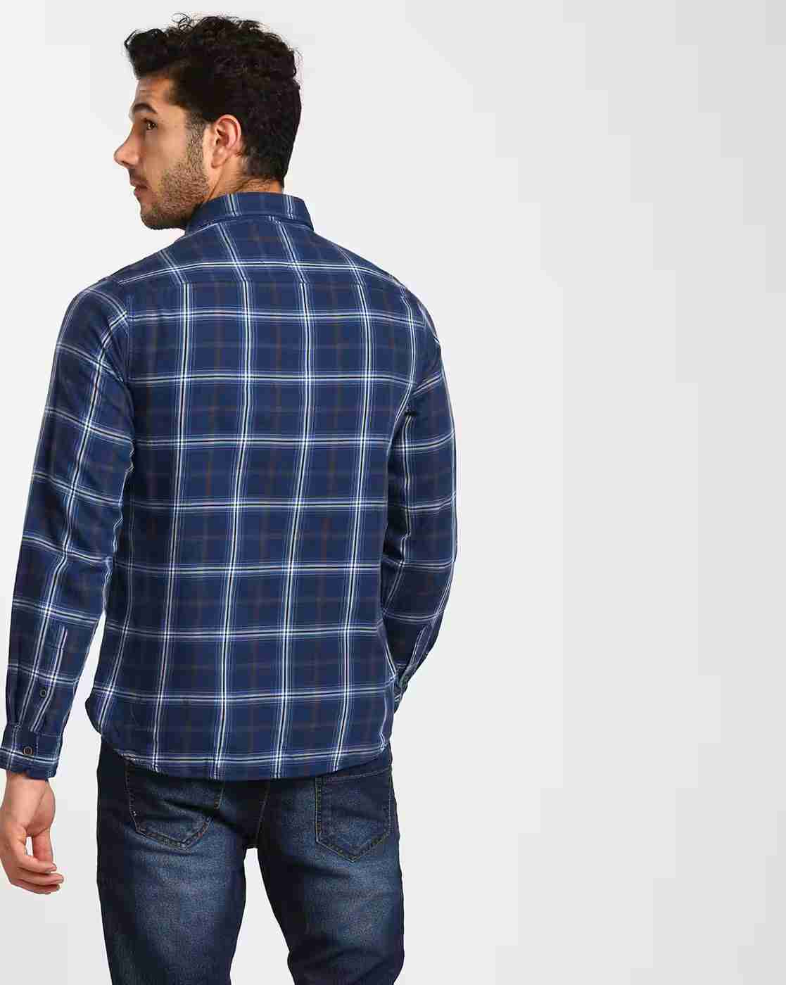 Lee Cooper | Checked Shirt with Patch Pocket|2