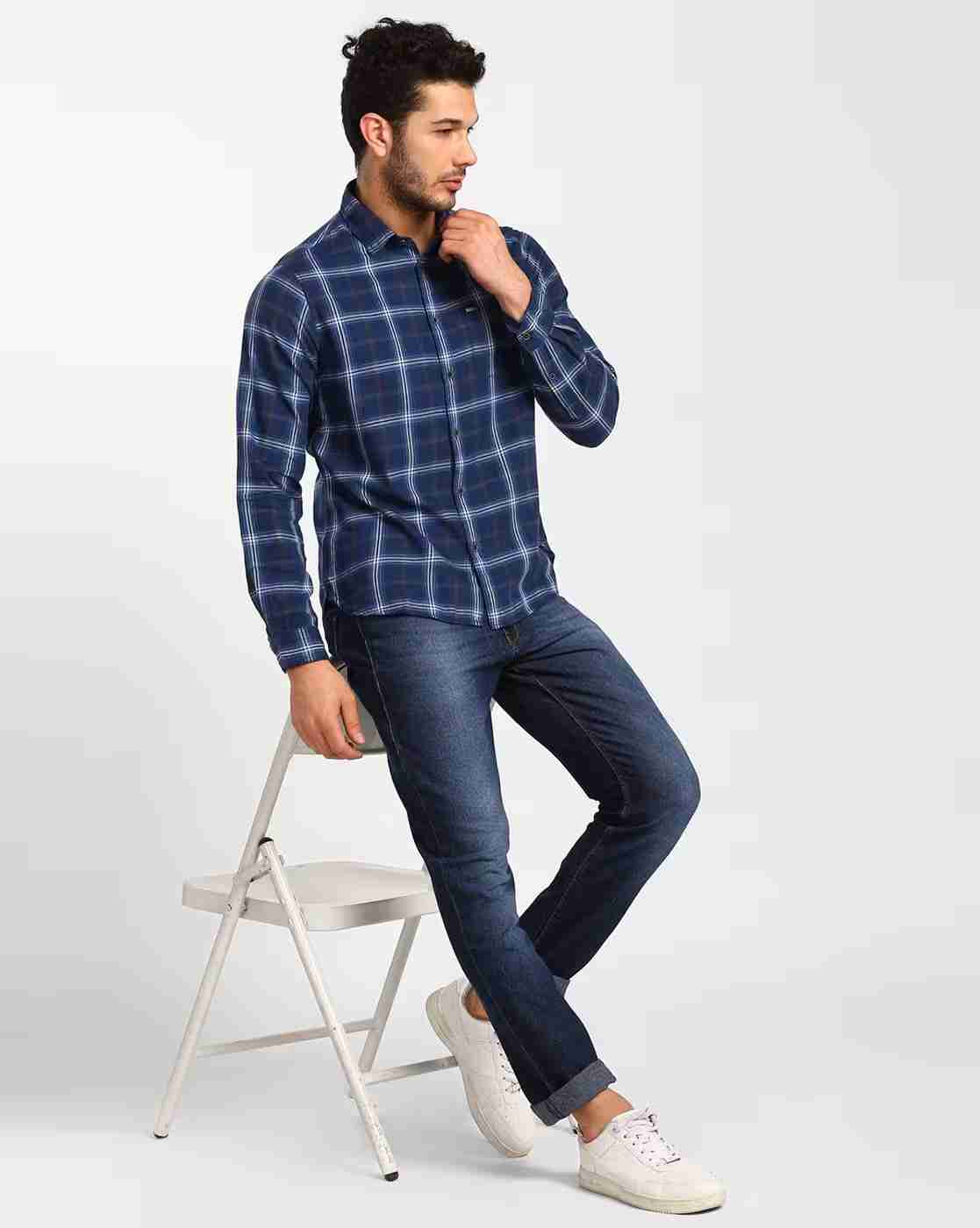 Lee Cooper | Checked Shirt with Patch Pocket|3
