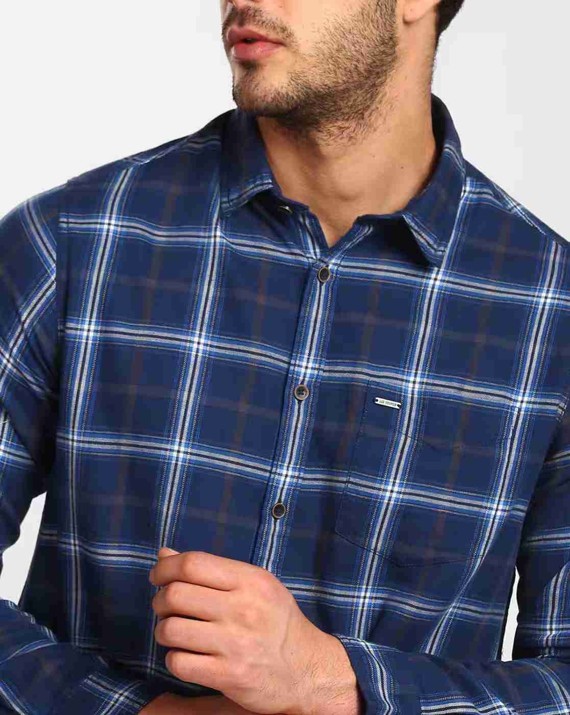 Lee Cooper | Checked Shirt with Patch Pocket|4