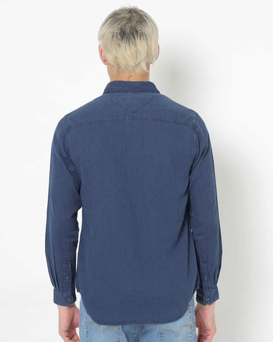 Lee Cooper | Cotton Shirt with Patch Pocket|1