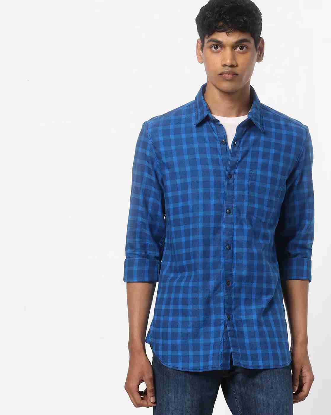Lee Cooper | Checked Shirt with Patch Pocket|0
