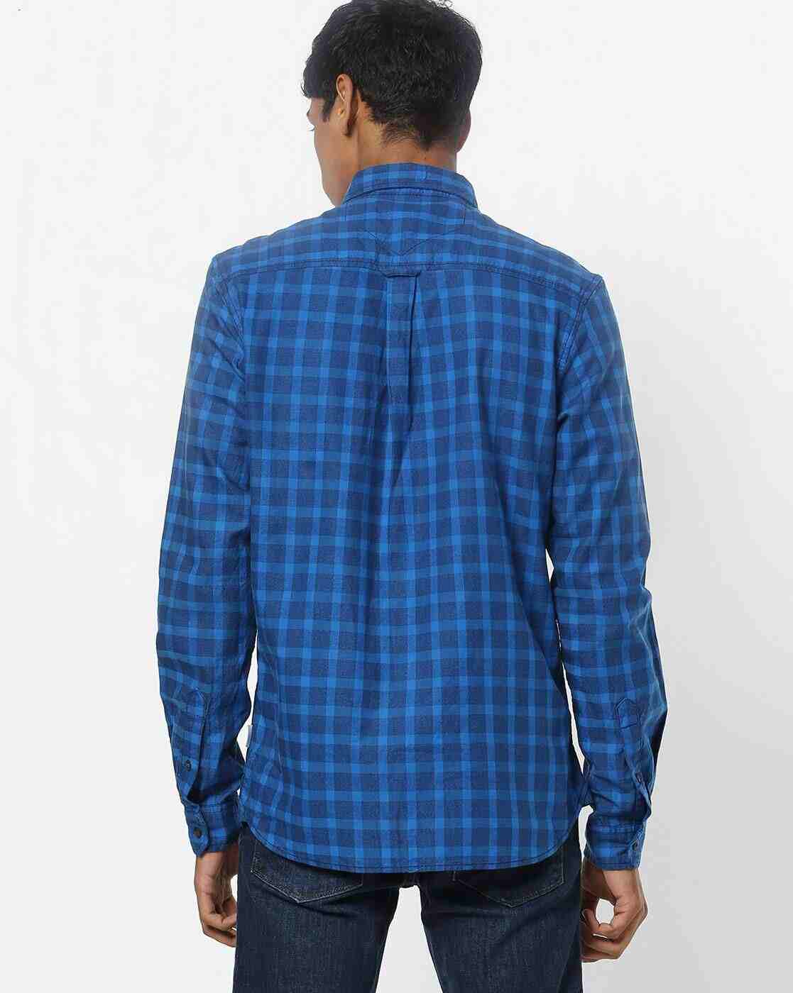 Lee Cooper | Checked Shirt with Patch Pocket|1