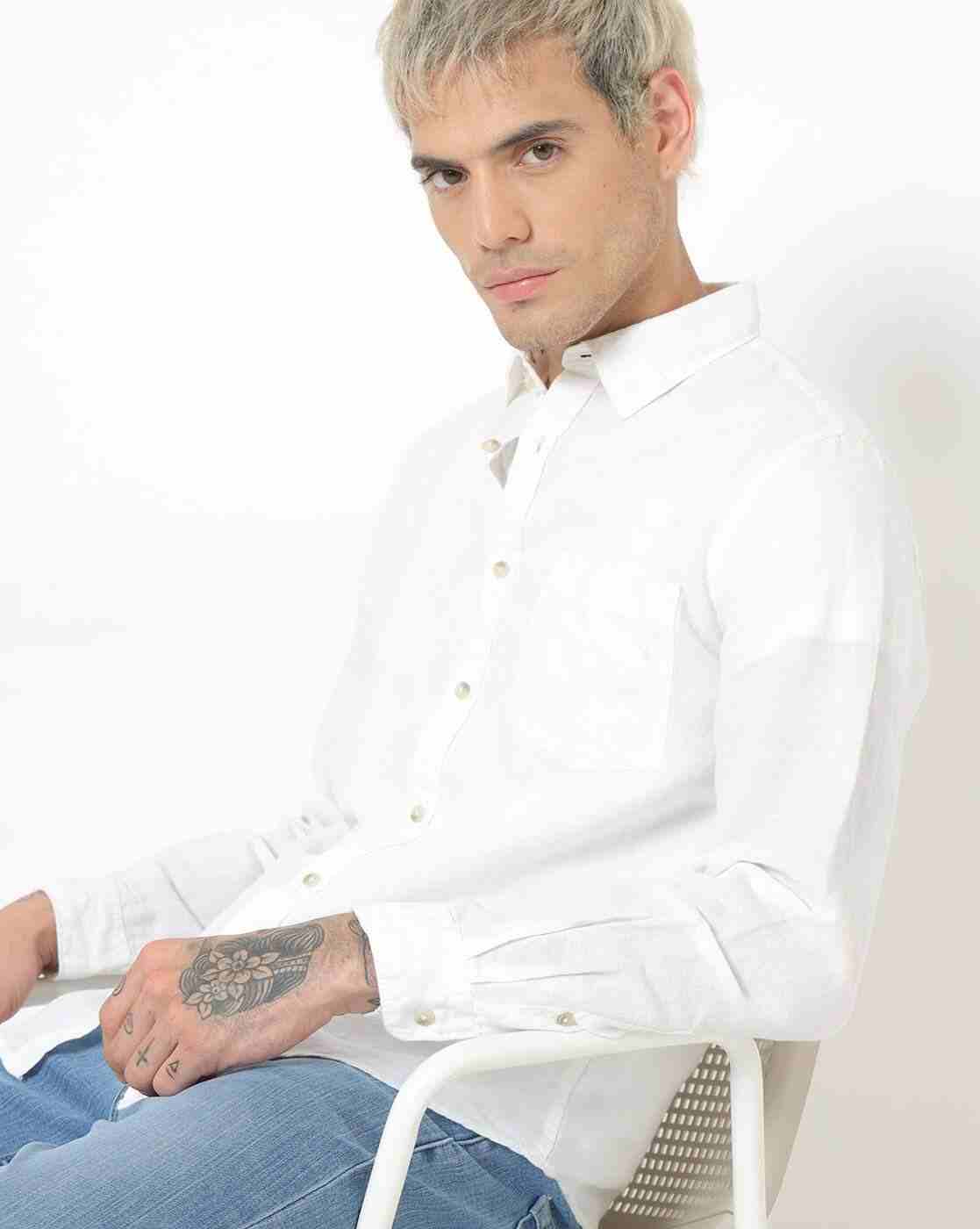 Lee Cooper | Cotton Shirt with Patch Pocket|0