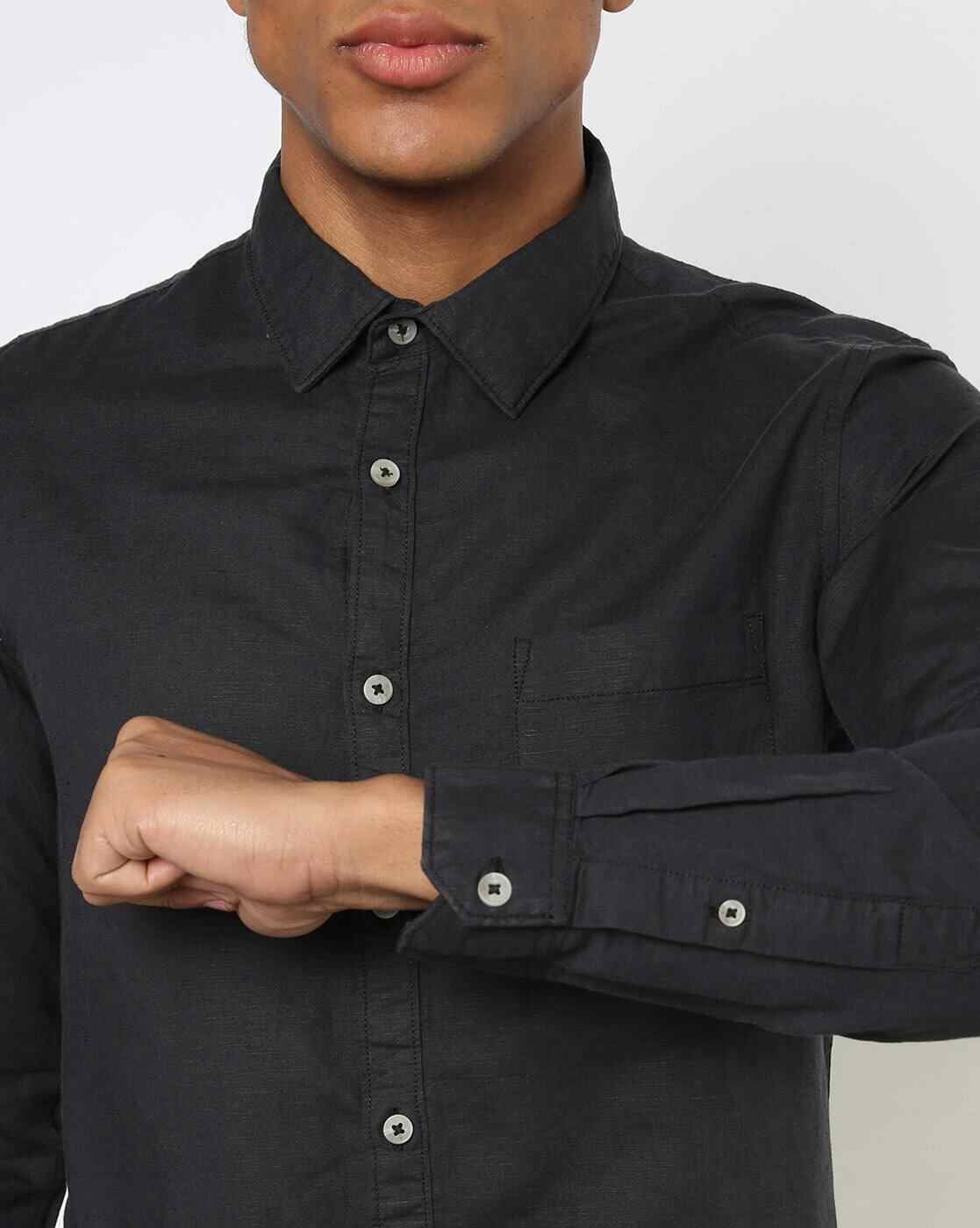 Lee Cooper | Cotton Shirt with Patch Pocket|2