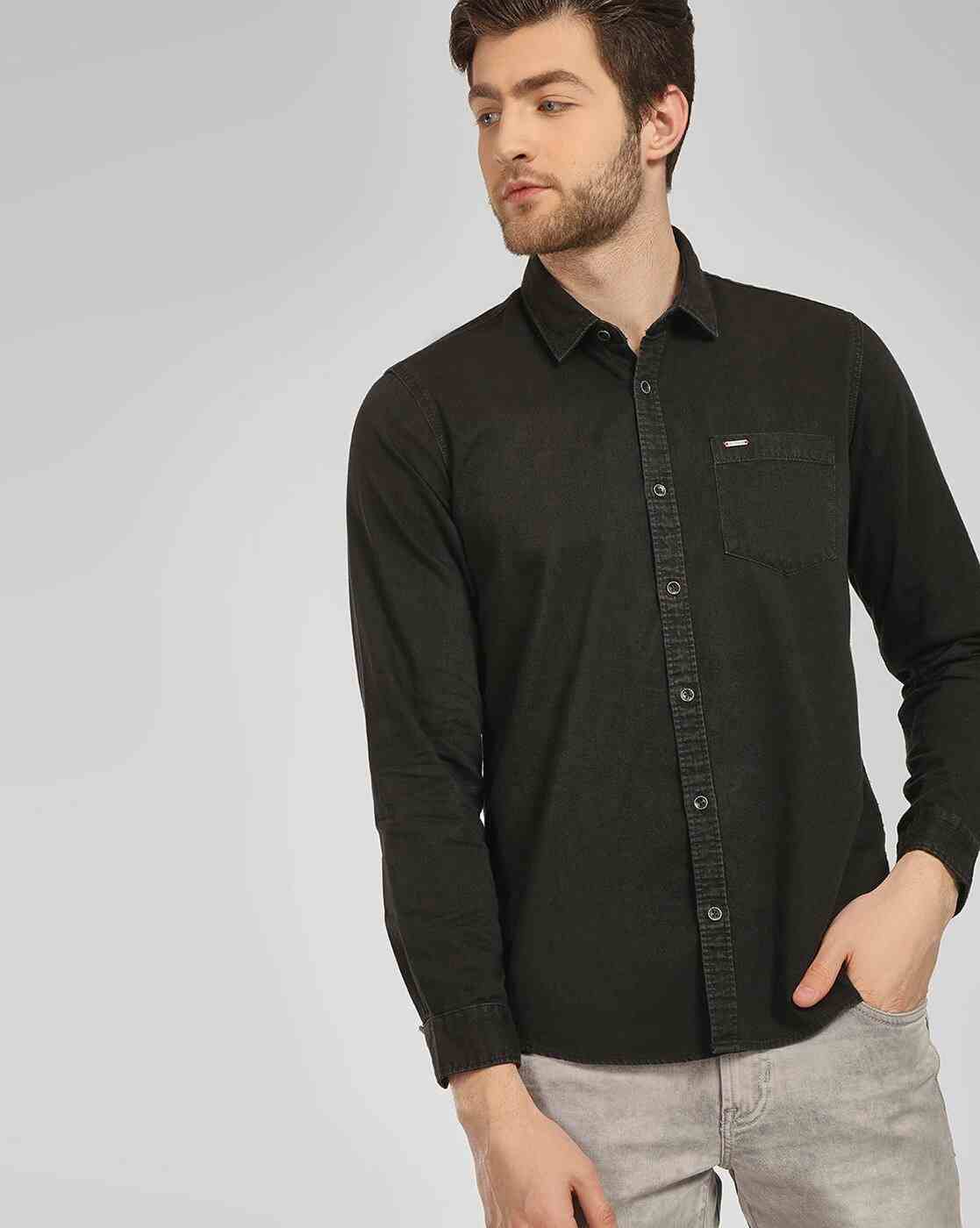 Lee Cooper | Denim Shirt with Patch Pocket|0