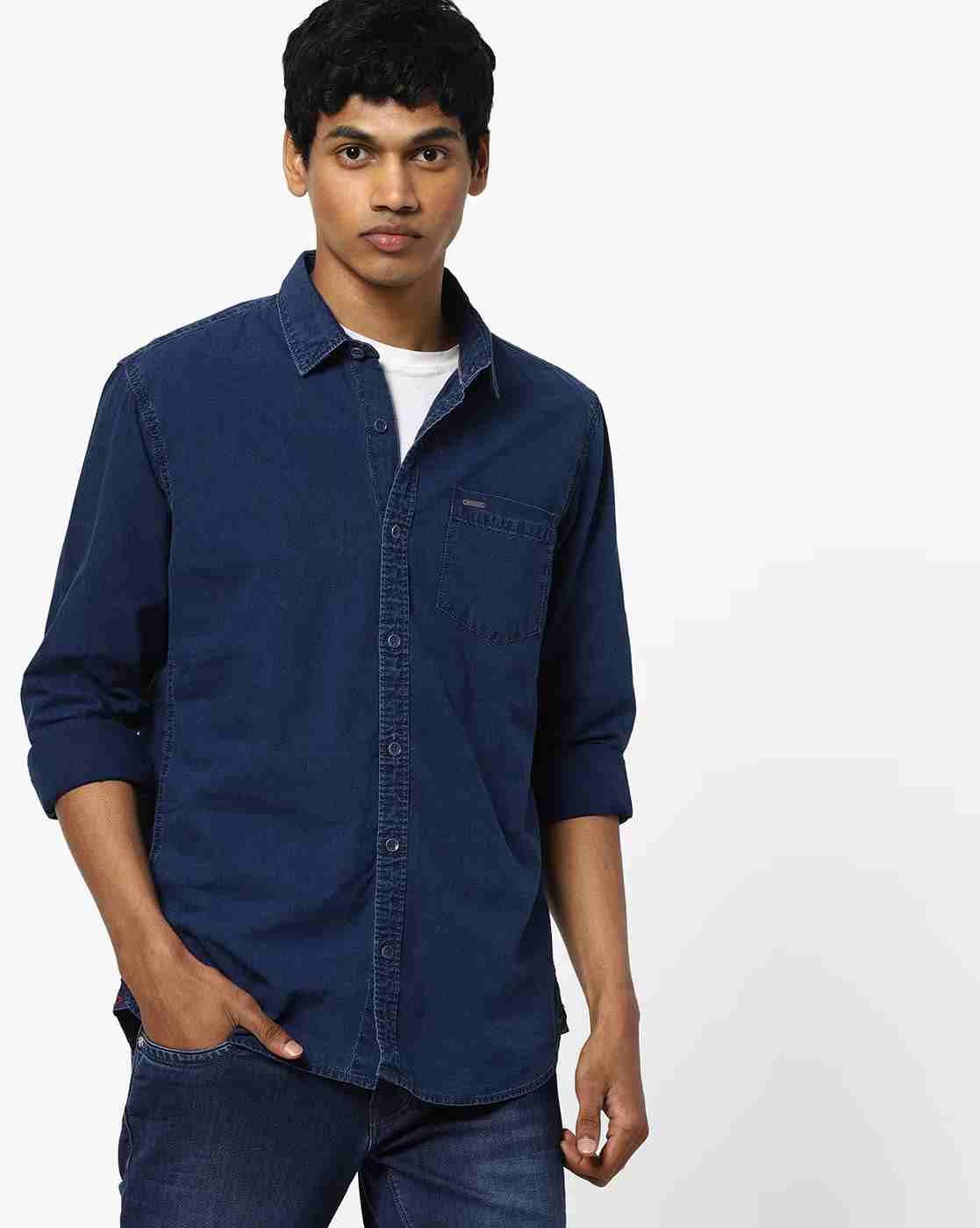 Relaxed Shirt with Patch Pocket