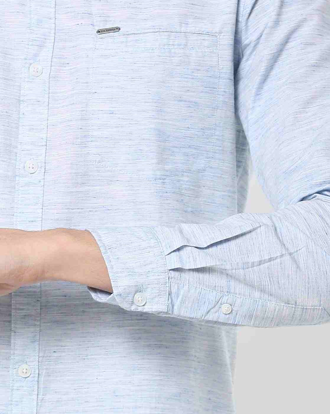 Lee Cooper | Textured Mandarin Collar Shirt|5