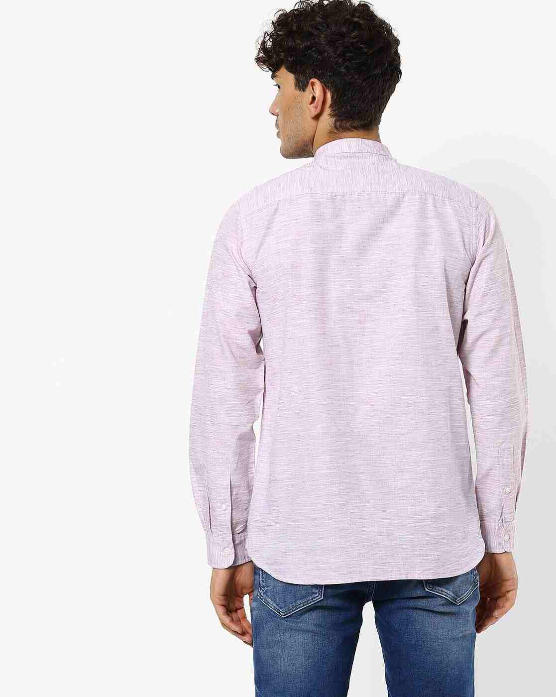 Lee Cooper | Textured Mandarin Collar Shirt|1