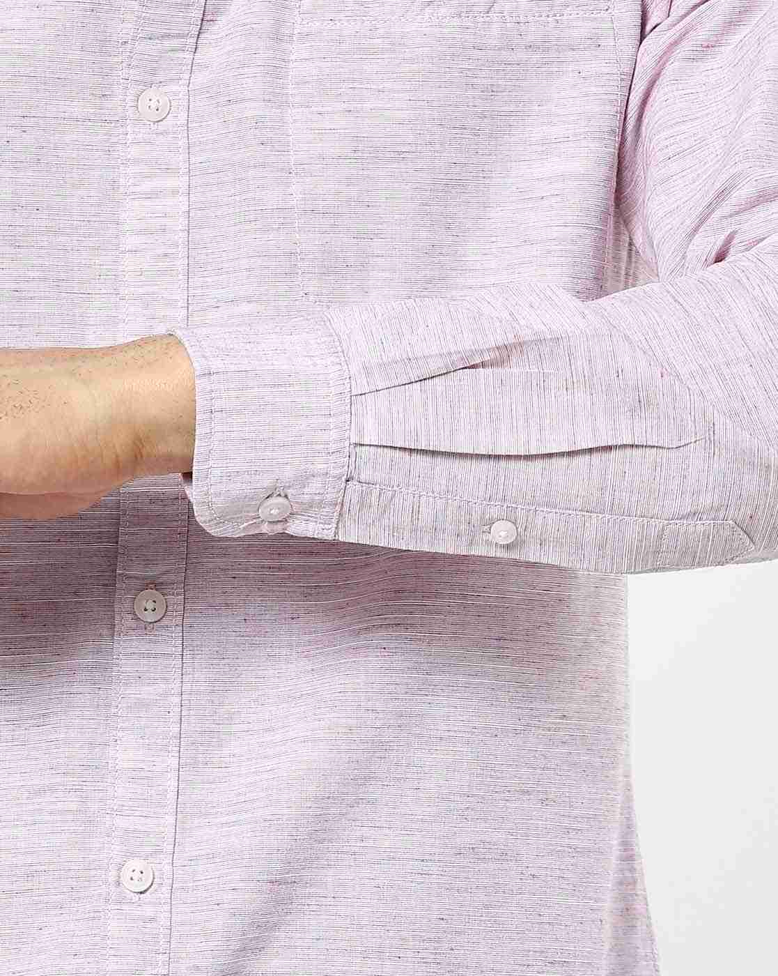 Lee Cooper | Textured Mandarin Collar Shirt|3