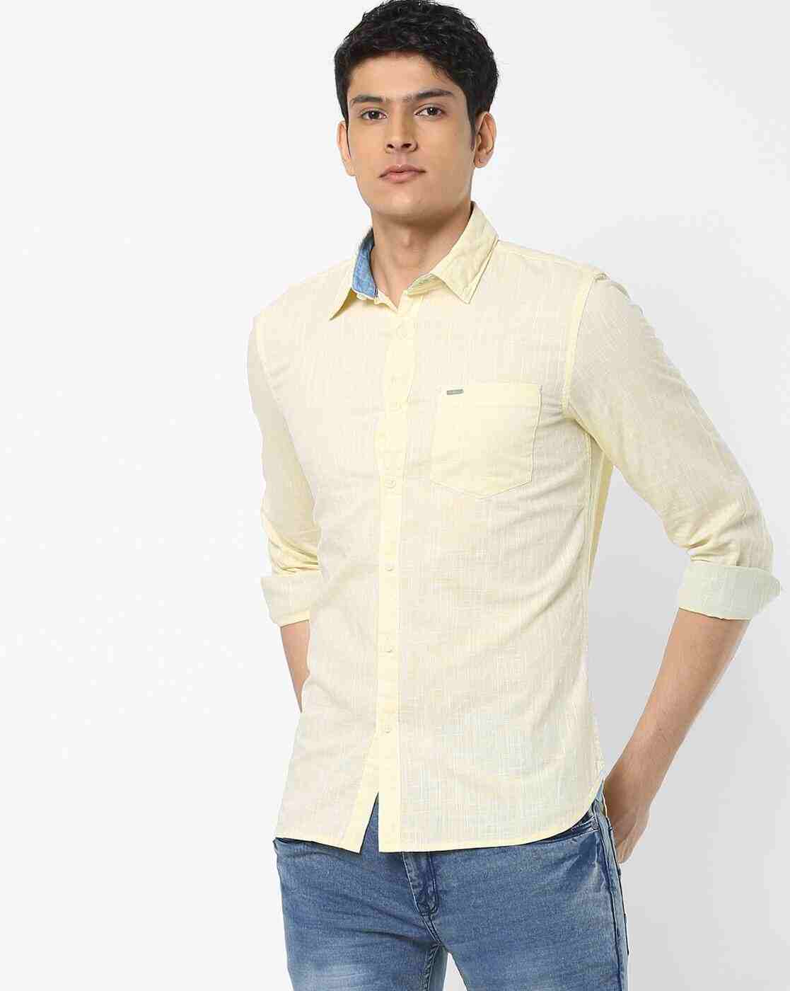 Lee Cooper | Textured Shirt with Patch Pocket|0