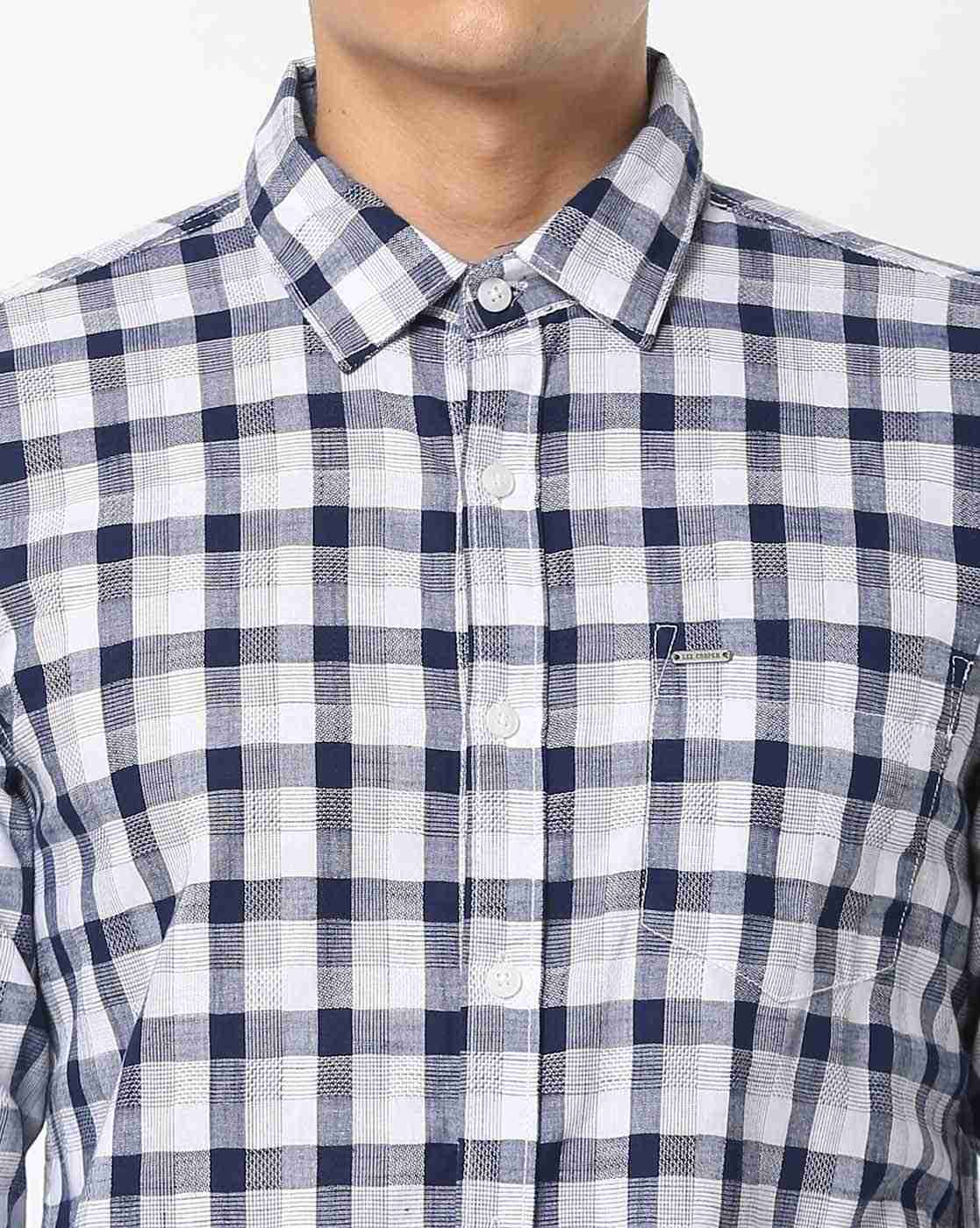 Lee Cooper | Checked Shirt with Patch Pocket|4
