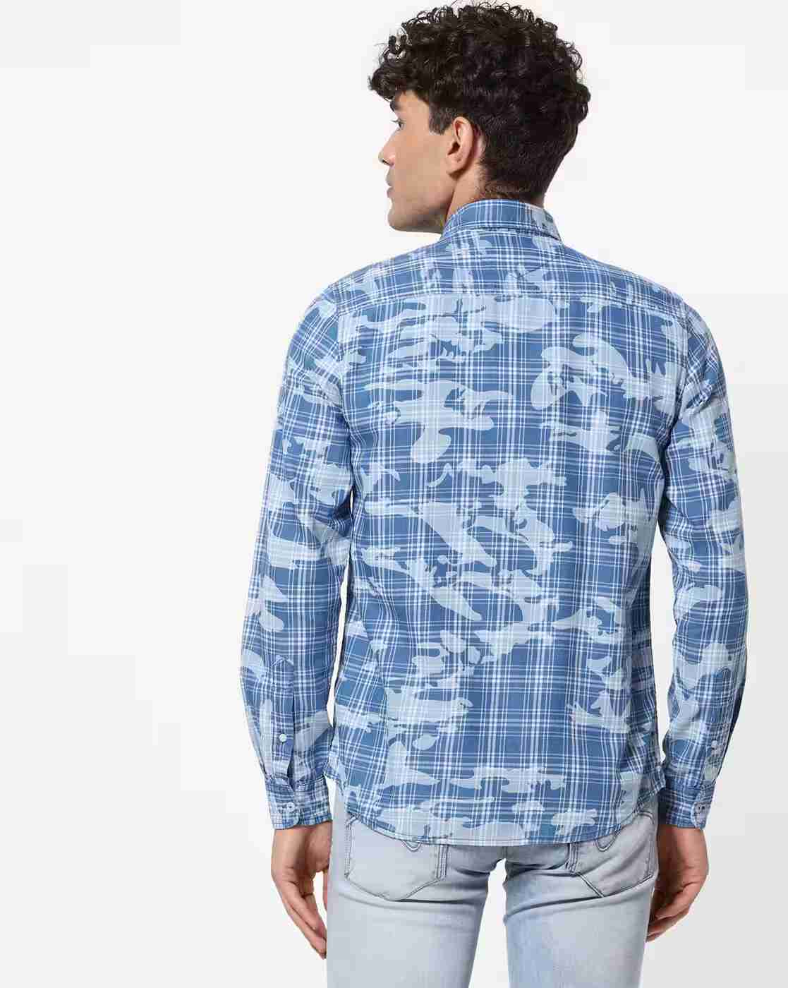 Lee Cooper | Checked Shirt with Patch Pocket|1