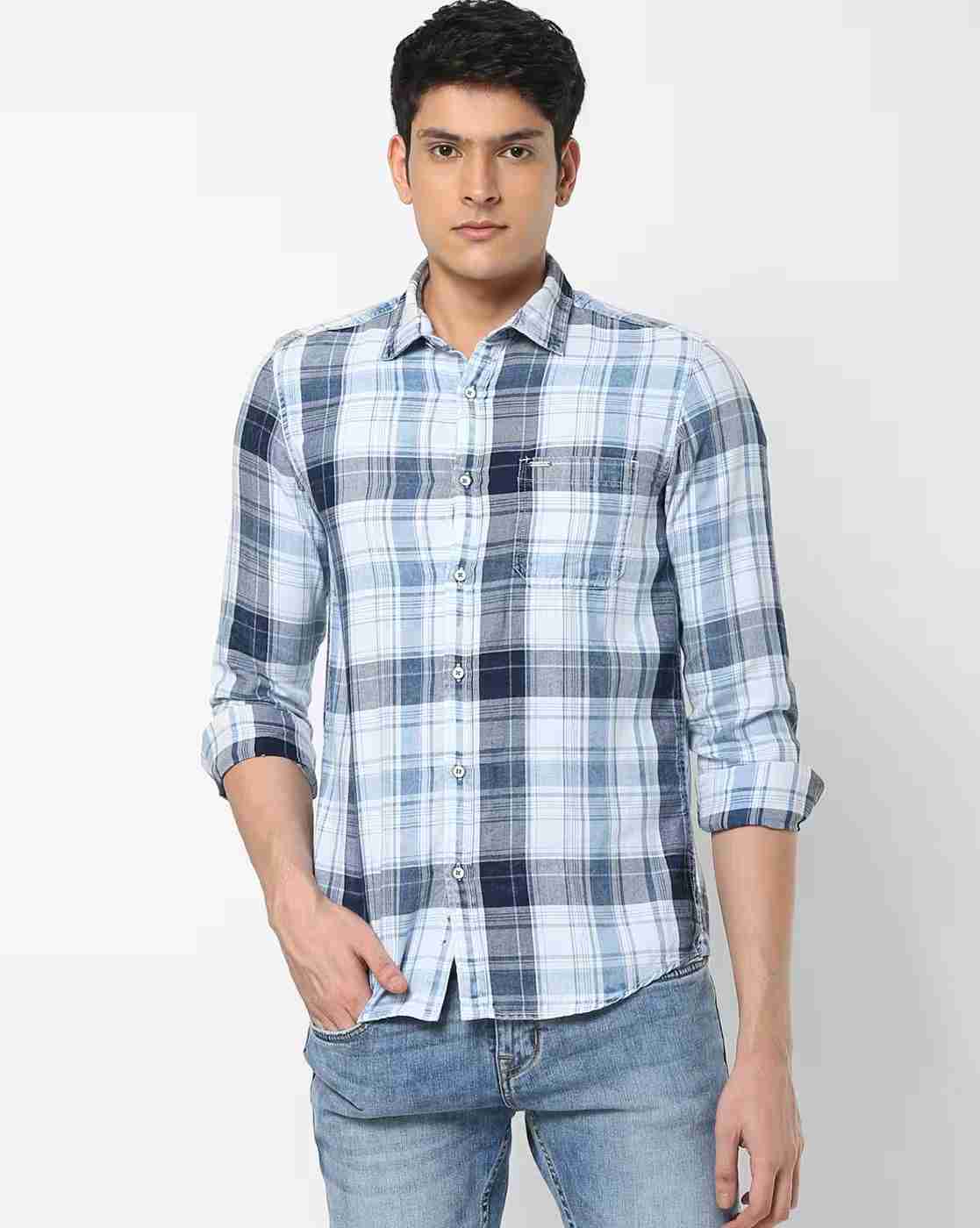 Lee Cooper | Checked Shirt with Patch Pocket|0