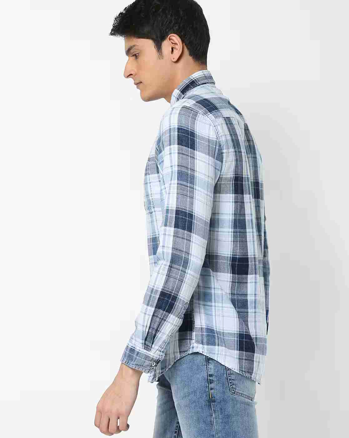 Lee Cooper | Checked Shirt with Patch Pocket|1