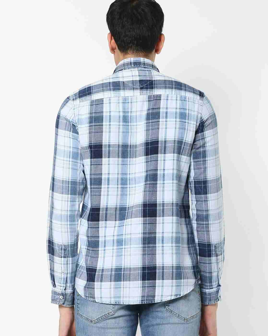 Lee Cooper | Checked Shirt with Patch Pocket|2