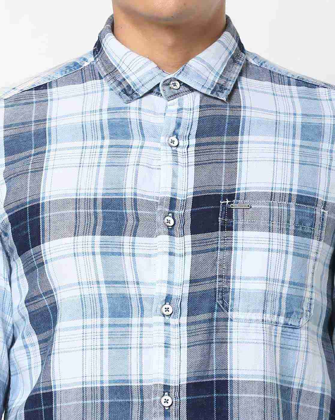 Lee Cooper | Checked Shirt with Patch Pocket|4