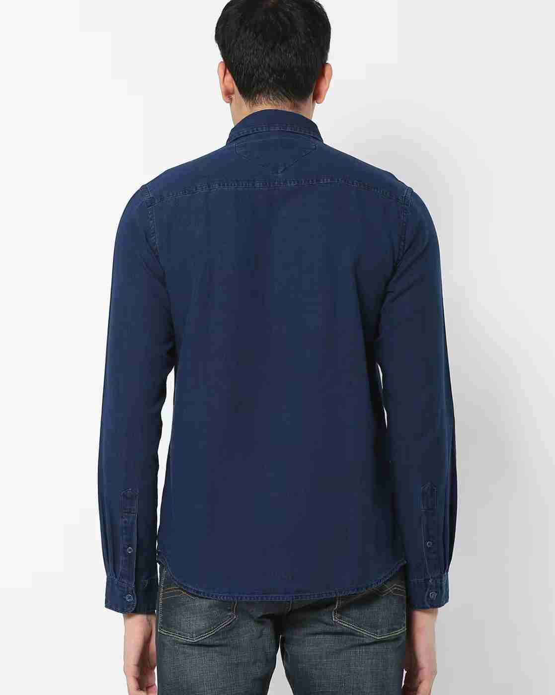 Lee Cooper | Cotton Shirt with Patch Pocket|2