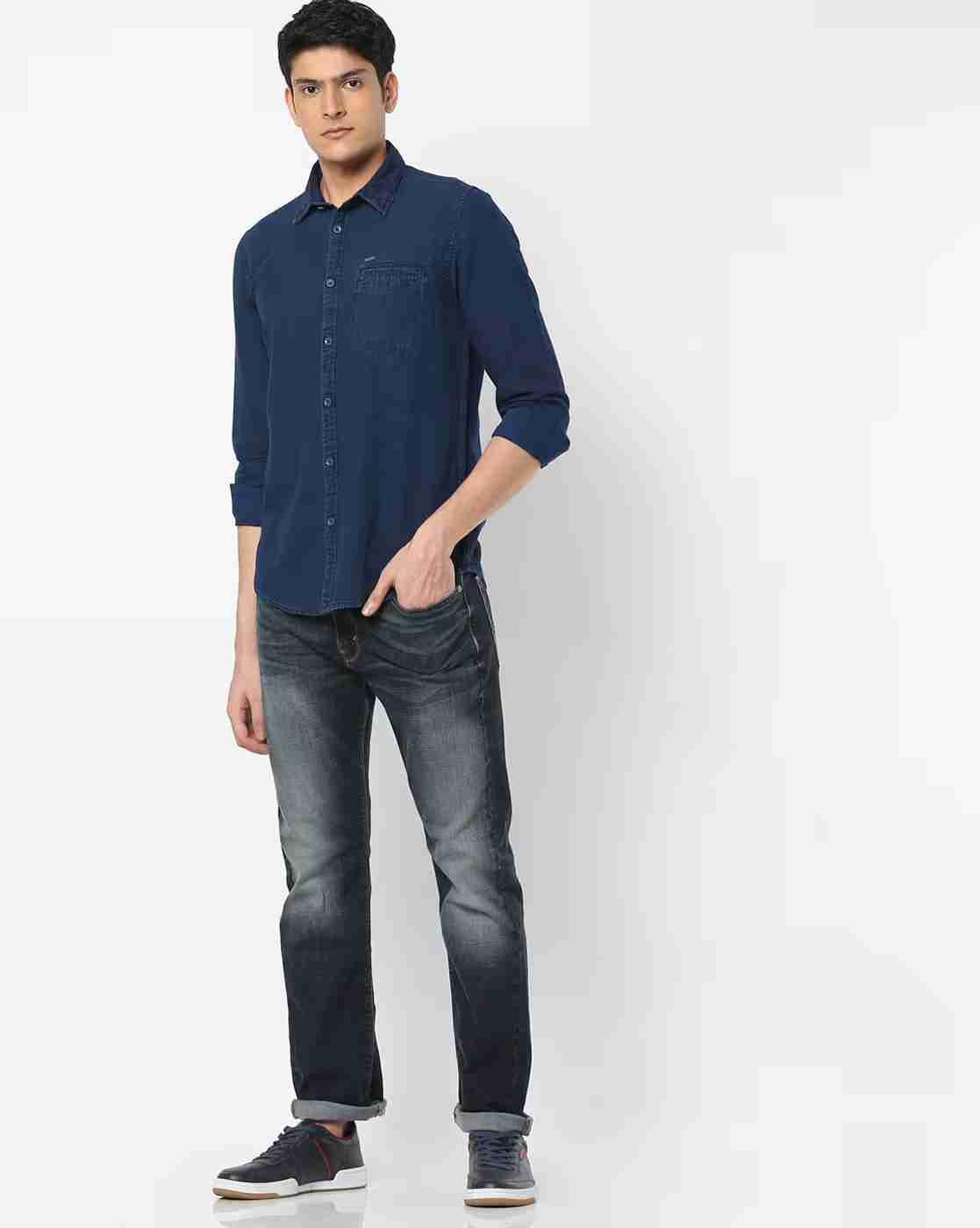 Lee Cooper | Cotton Shirt with Patch Pocket|3