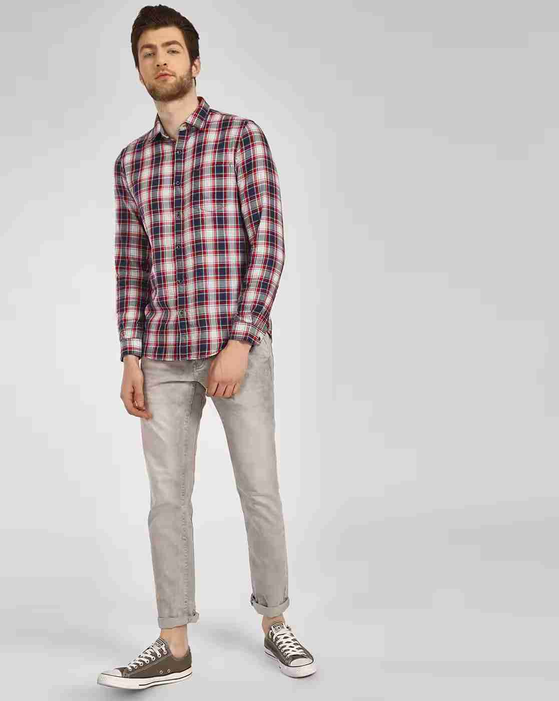 Lee Cooper | Checked Shirt with Patch Pocket|2