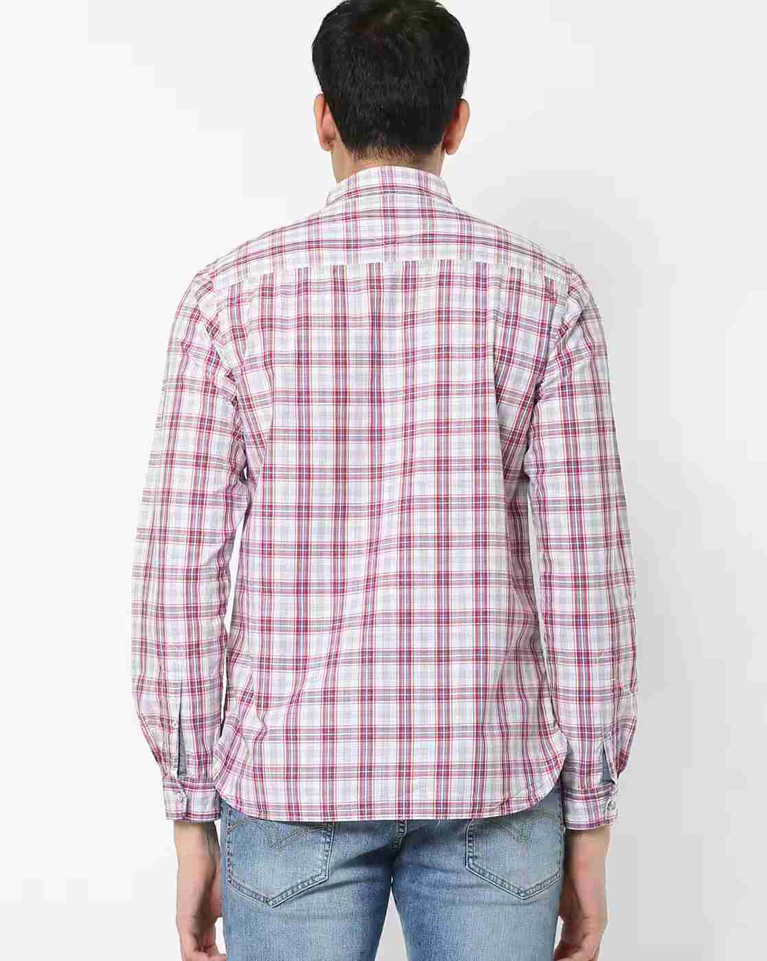 Lee Cooper | Checked Shirt with Patch Pocket|2