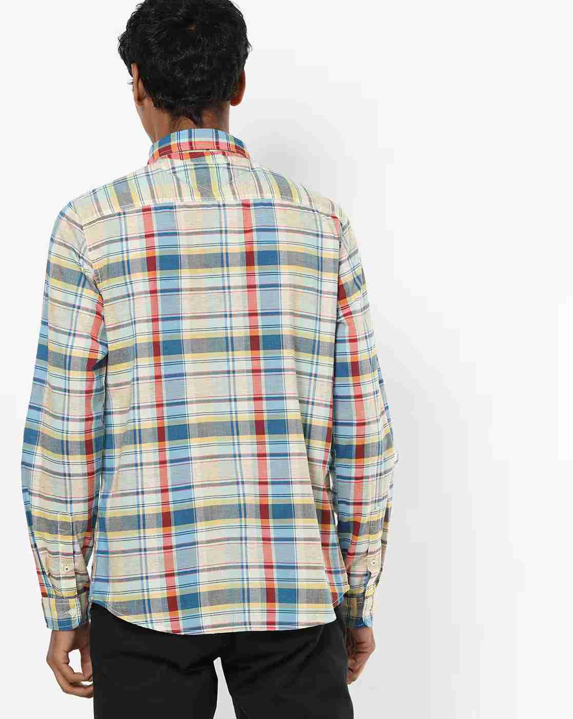 Lee Cooper | Checked Shirt with Patch Pocket|1