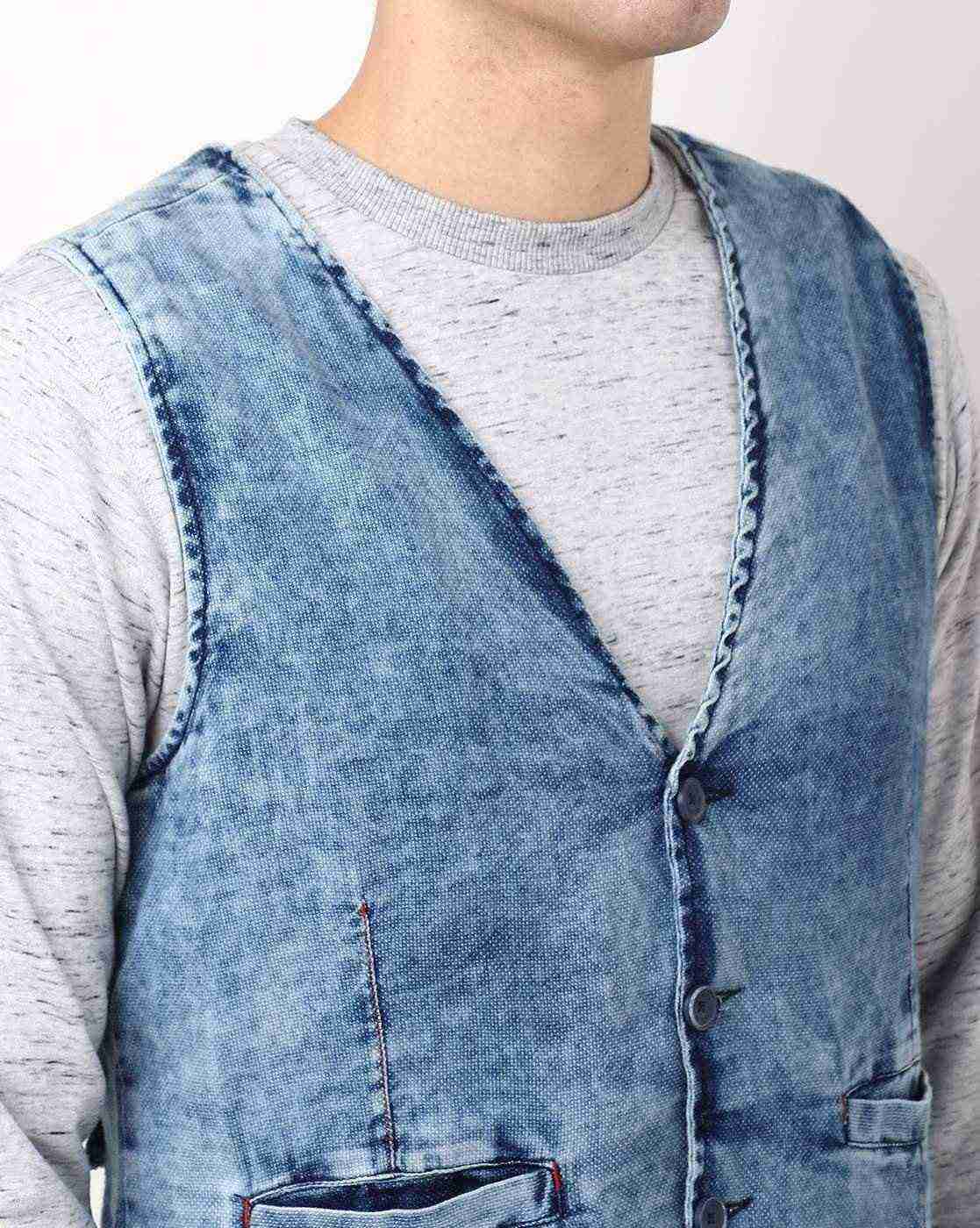 Lee Cooper | Sleeveless Welt Pockets Shirt|2