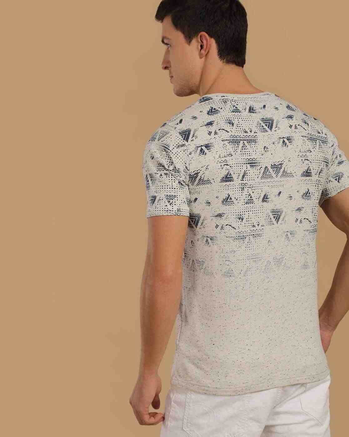 Lee Cooper | Printed Crew-Neck T-shirt with Patch Pocket|1
