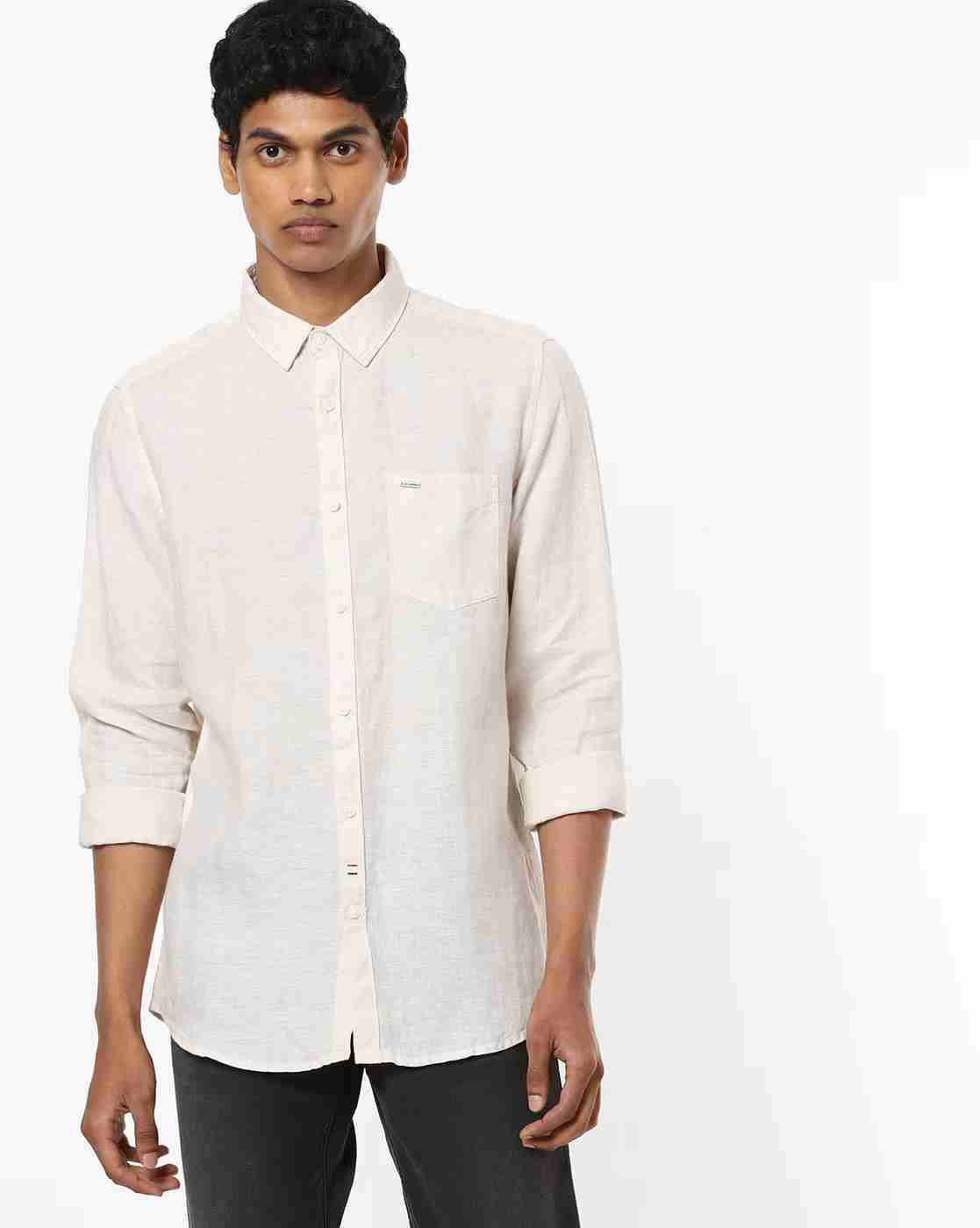 Lee Cooper | Textured Shirt with Patch Pocket|0