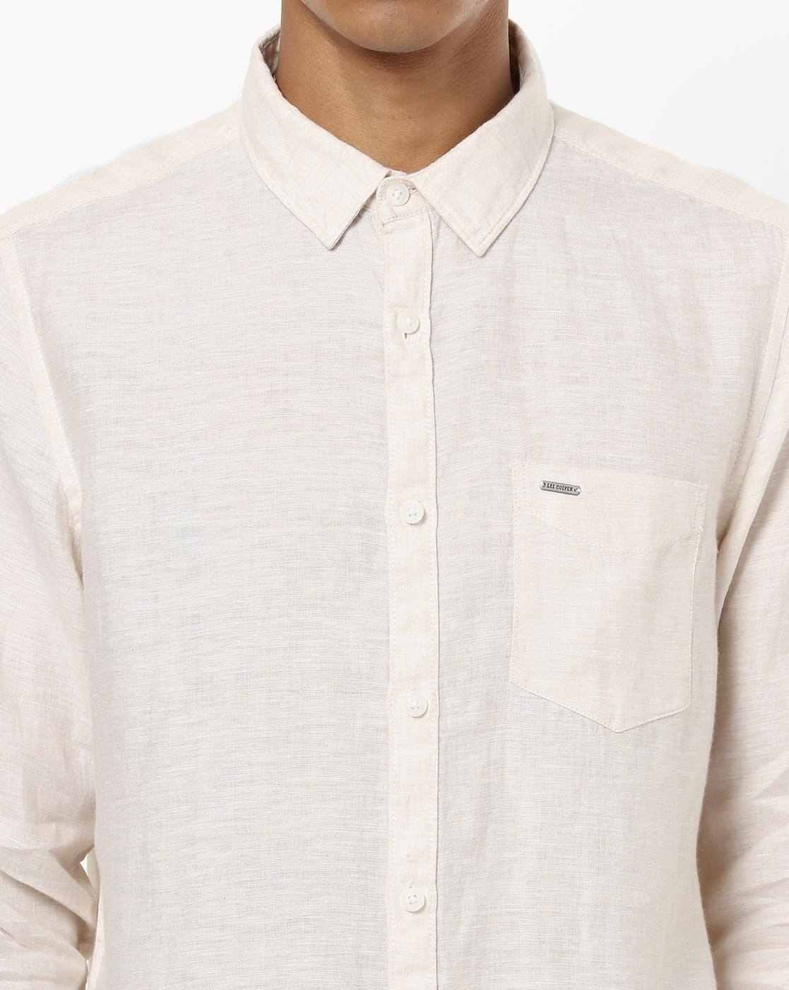 Lee Cooper | Textured Shirt with Patch Pocket|2
