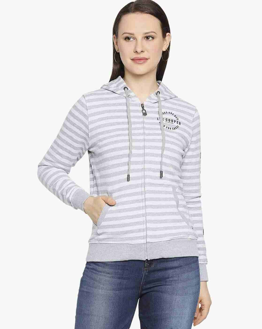 Lee Cooper | Striped Hoodie with Kangaroo Pocket|1